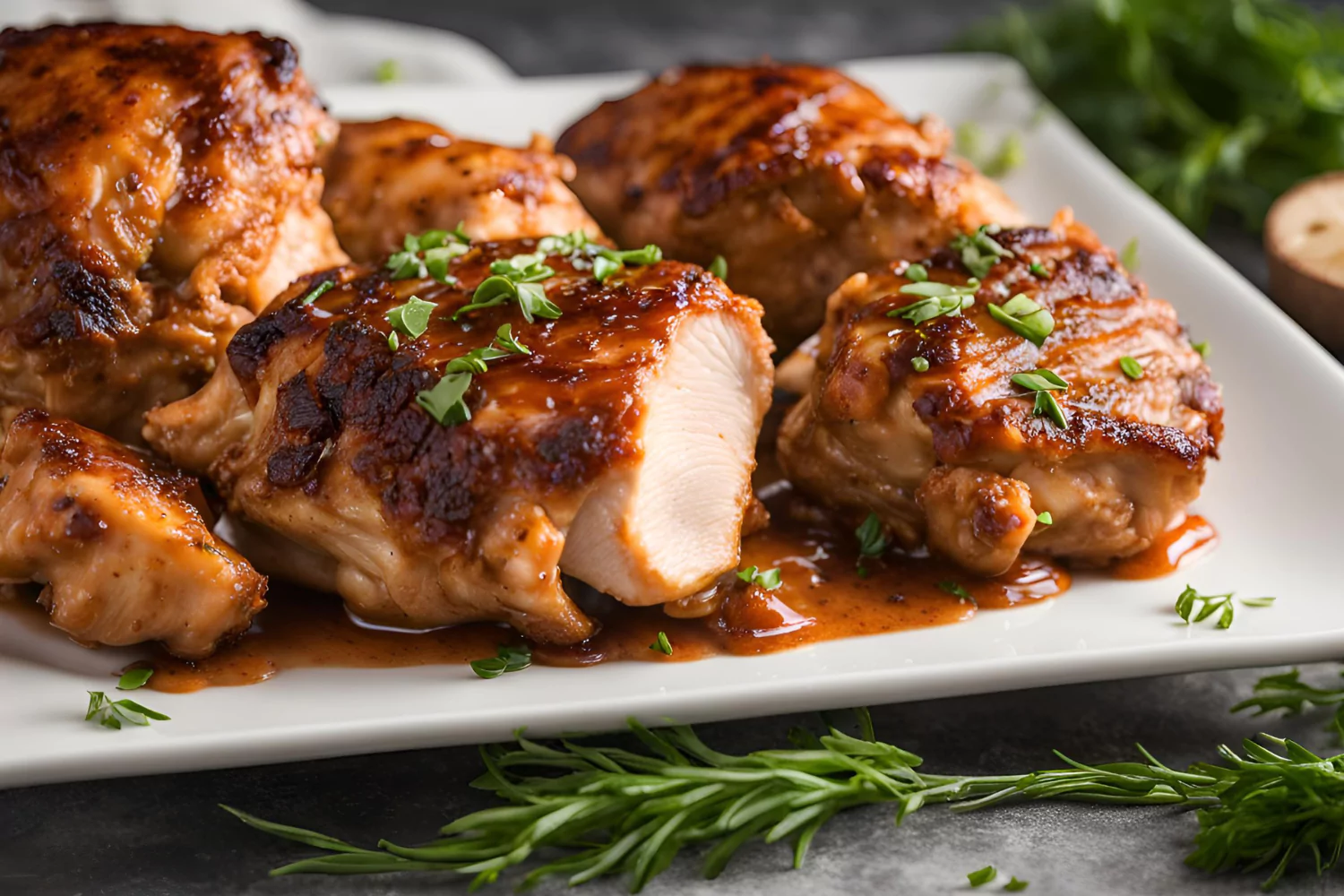 How long to air fry boneless chicken thighs