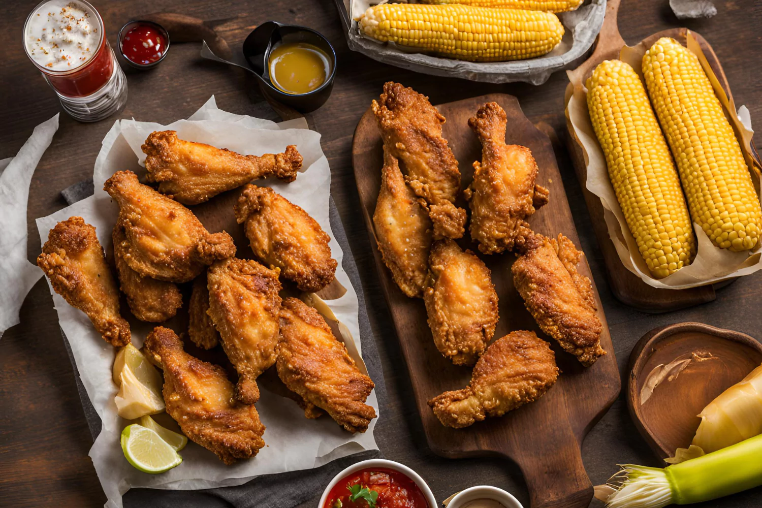 what to eat with fried chicken